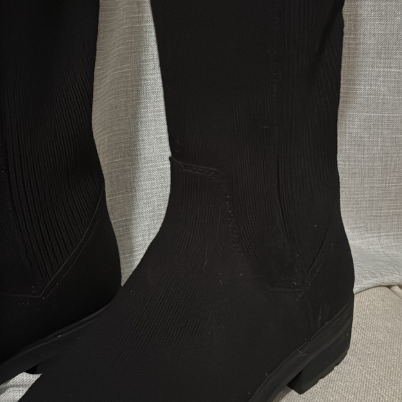NEW Rothy’s “Tall Lug” Boot-Black Onyx-9.5-Pull On-Merino Wool Knit-Waterproof - Picture 12 of 16